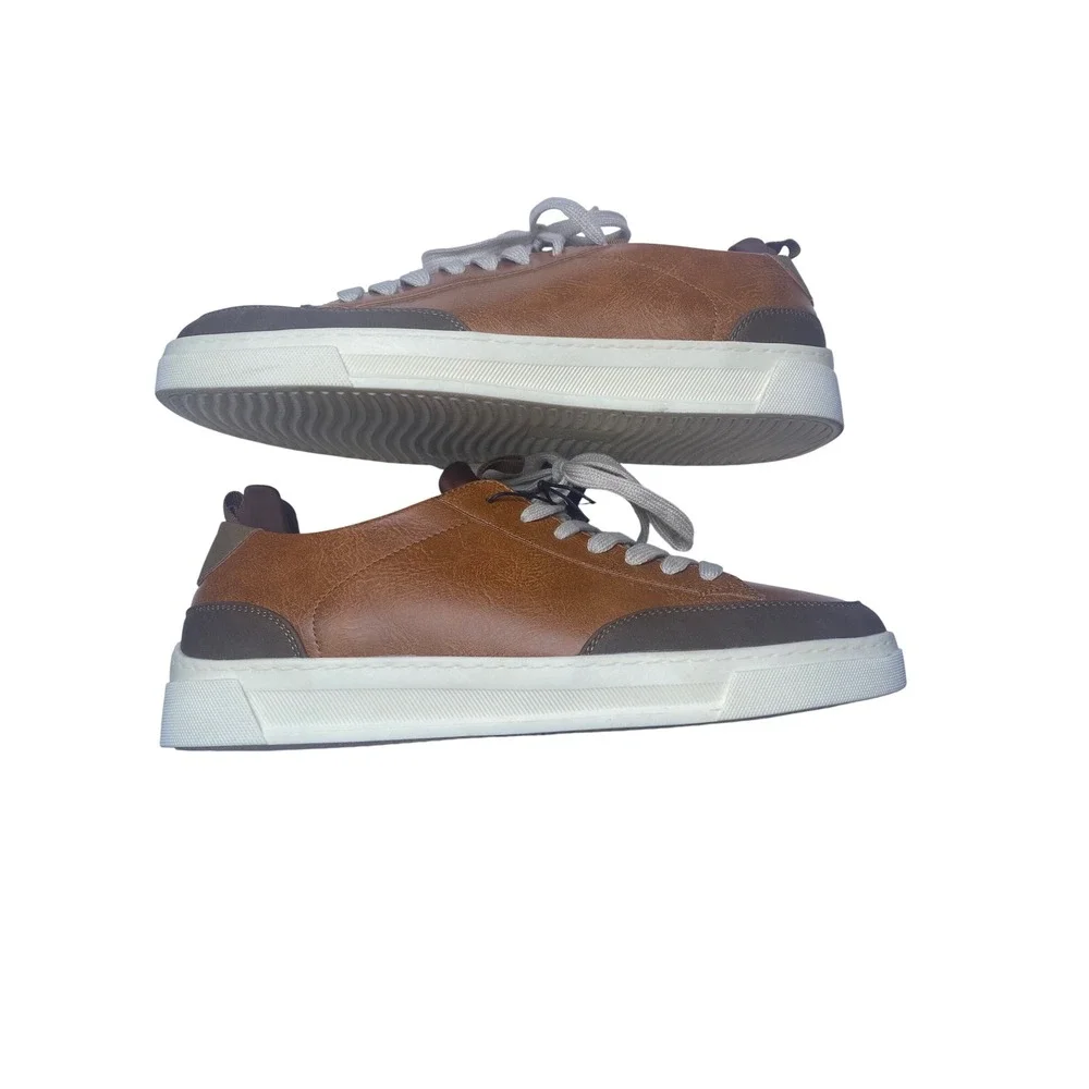 Madden NYC Mens Markk Court Casual Sneakers Brown Low Top Shoes Size 11 NEW